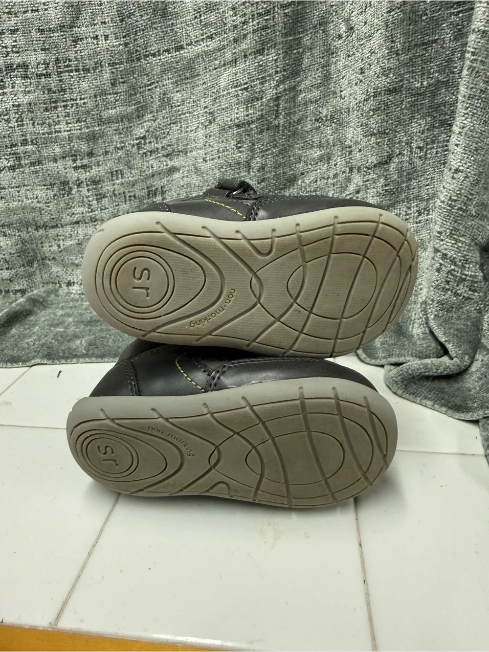 Stride Rite Toddler Walker Shoes in Gray and Blue